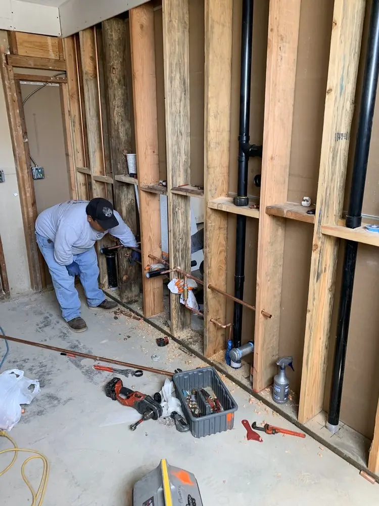 Commercial rough-in plumbing for Gas Line Repair in West Springfield